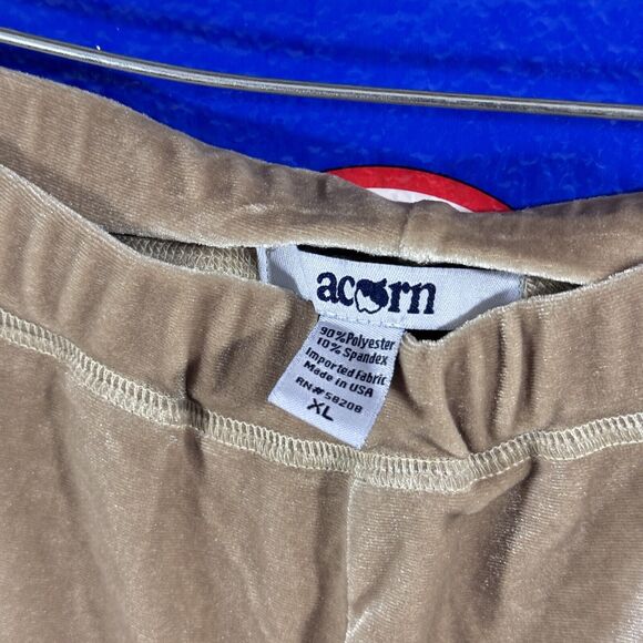 ACORN Tan Brown Beige Fuzzy Bohemian Bottoms Pants Woman’s XL Pajama Sleepware - Picture 3 of 5